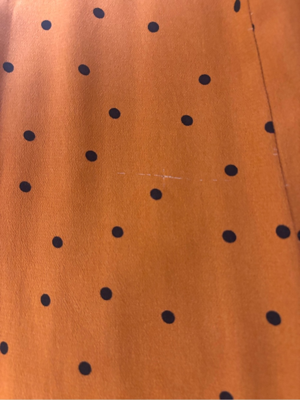 Free People Rust Orange Polka-Dot Spaghetti-Strap Wide-Leg Jumpsuit - Picture 16 of 16